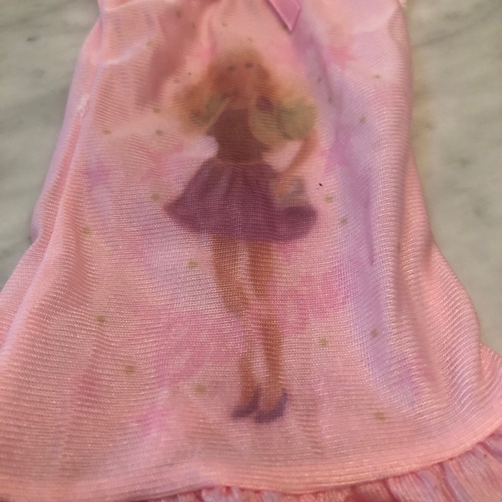 Barbie doll nightgown pink nylon accessory